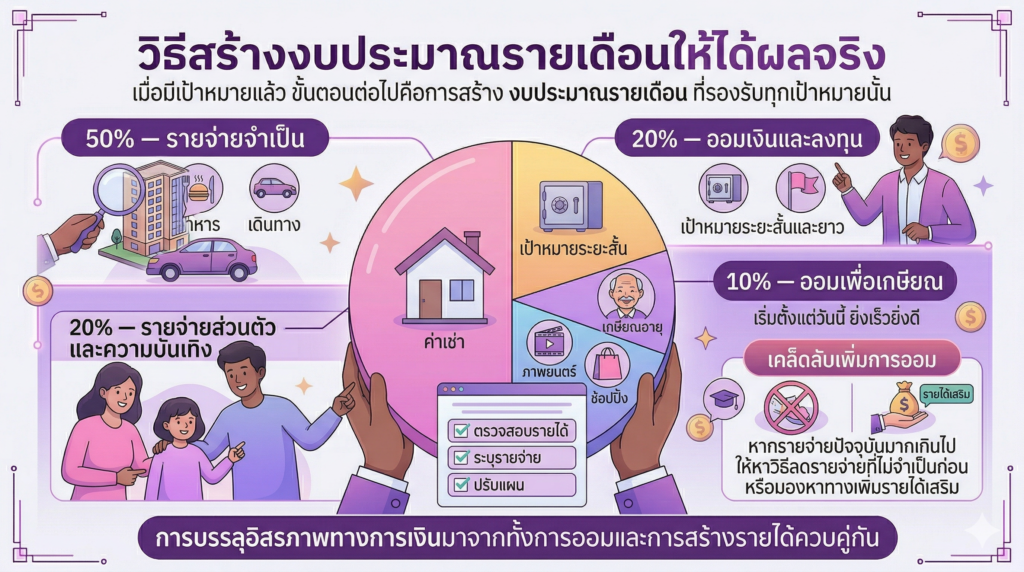 วิธีตั้งเป้าหมายทางการเงินรายเดือน