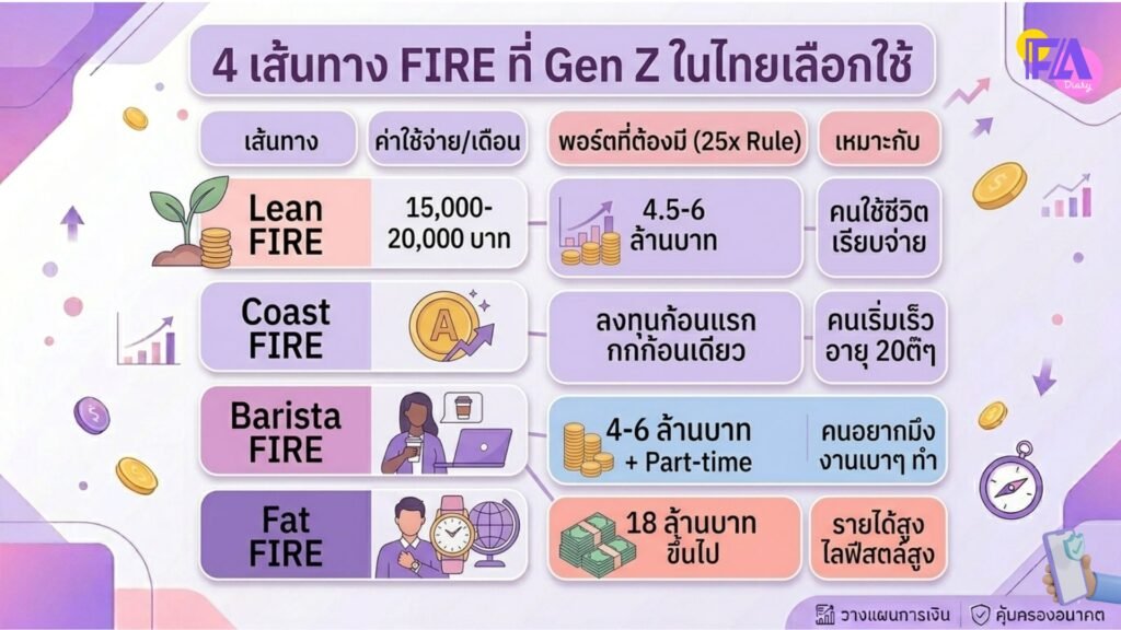 4 เส้นทางเกษียณก่อนอายุ 35